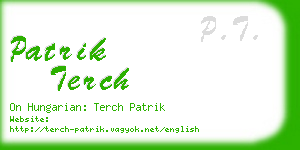 patrik terch business card